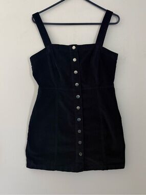 Aeropostale Navy Blue Button-Front Mini Dress